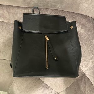 Slouchy Black Backpack